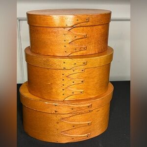 Vintage Shaker nesting pantry boxes handmade 4 finger